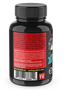 las-vegas-diet-mental-peformance- 30 capsules, one month supply, discounts available, side view